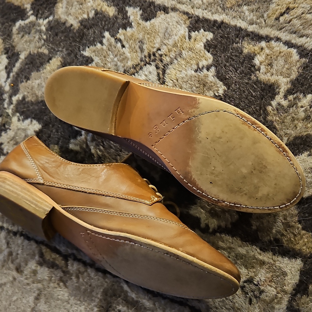 Hinge Oxford Brown Leather Women's Size 9.5 - Picture 8 of 8